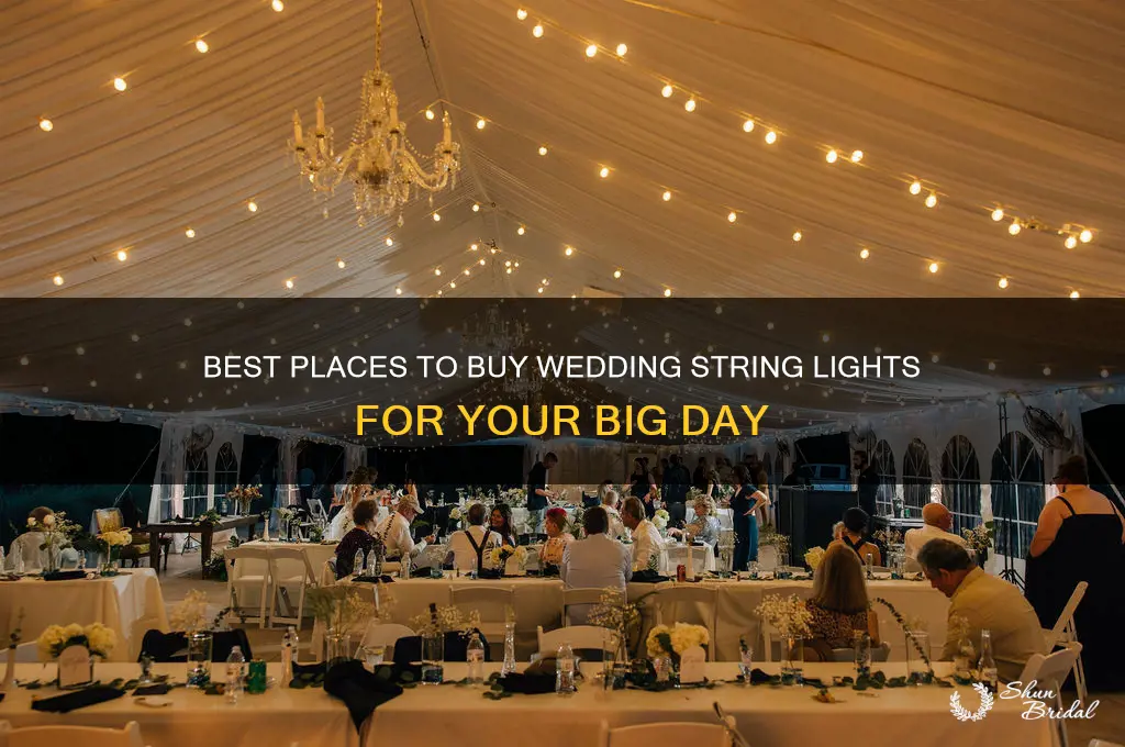 where to buy string lights for wedding