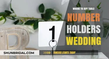 Elegant Wedding Table Number Holders: Top Places to Purchase