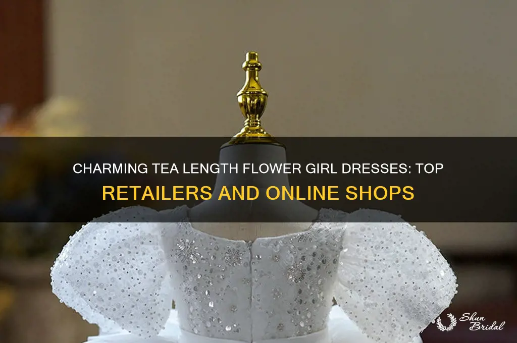 where to buy tea length flower girl dresses