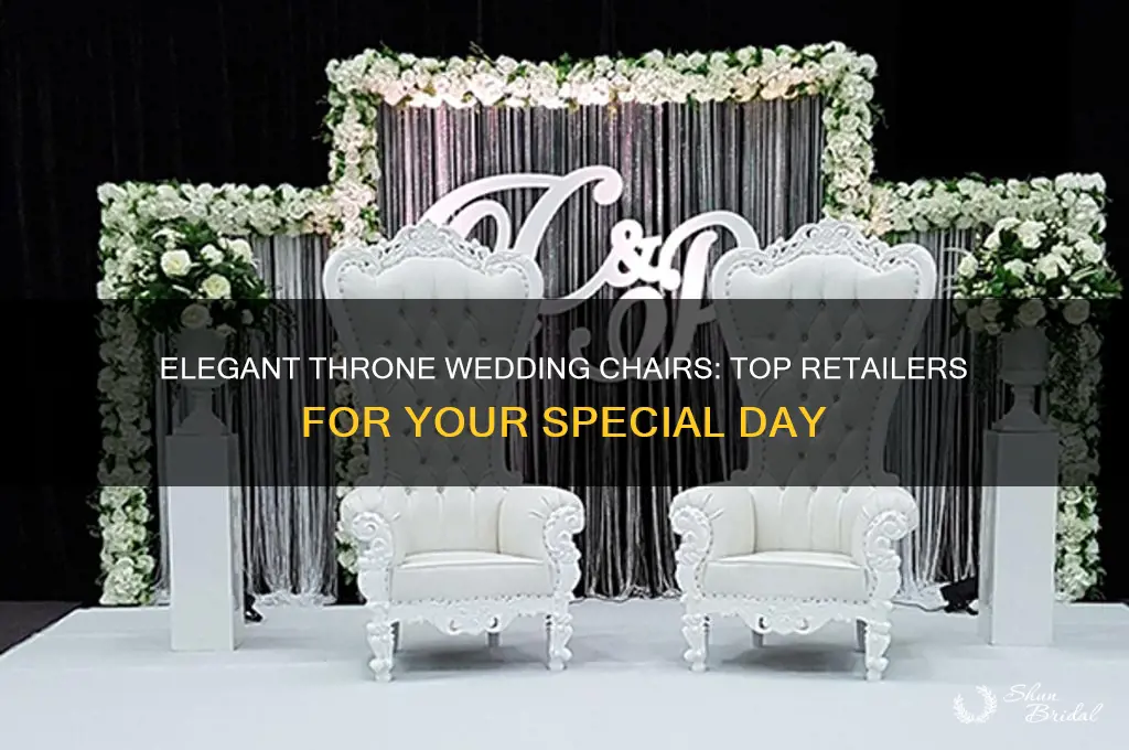 where to buy throne wedding chairs