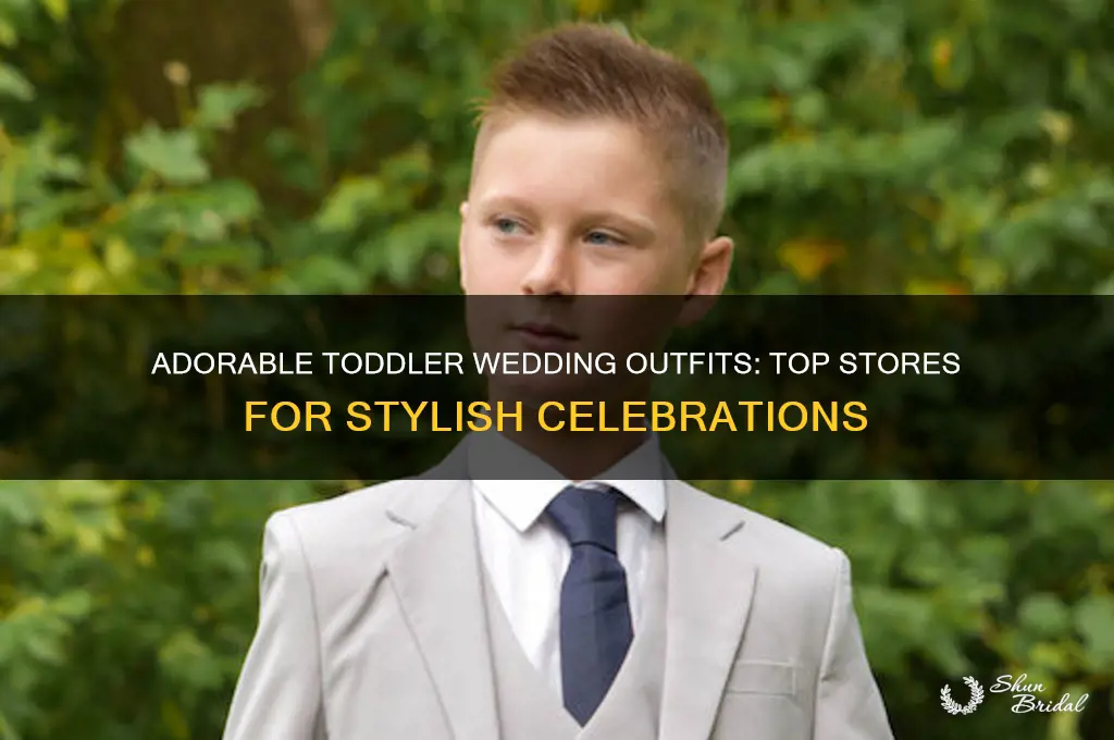 where to buy toddler wedding clothes