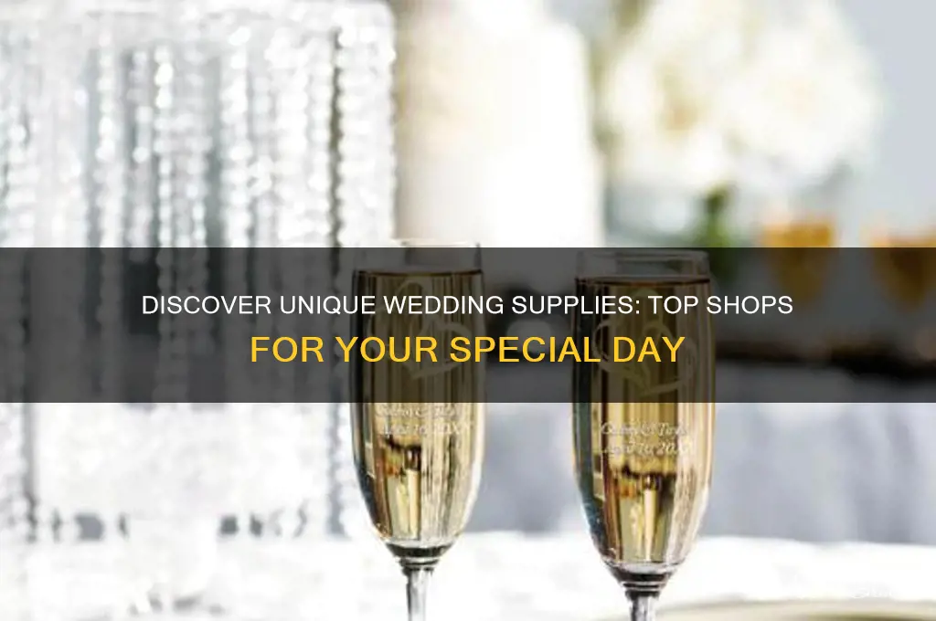 where to buy unique wedding supplies