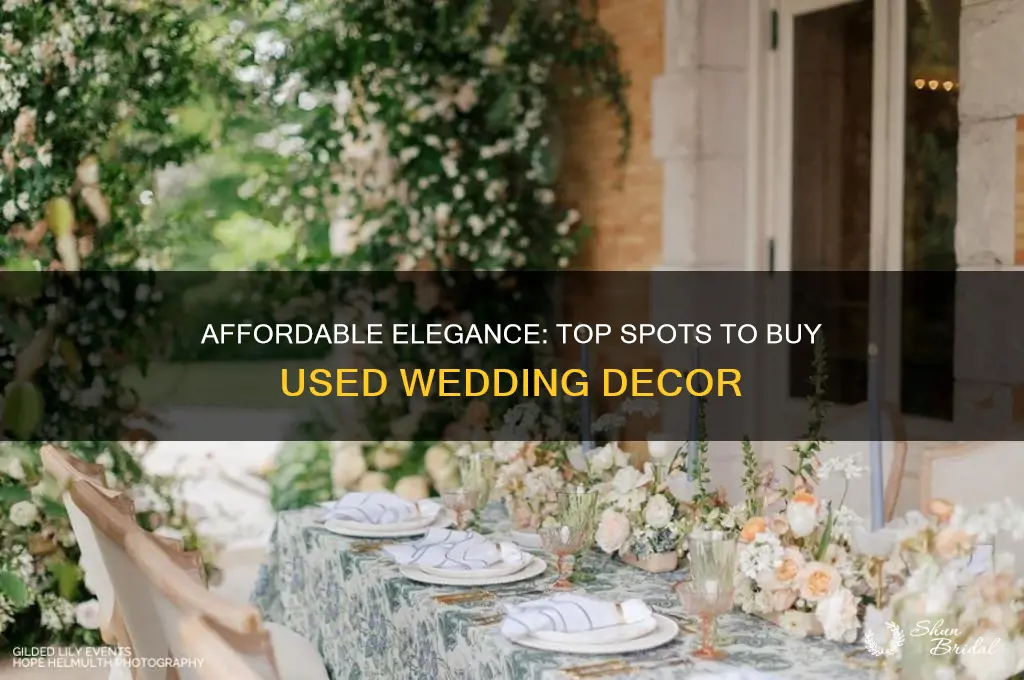 where to buy used wedding decor