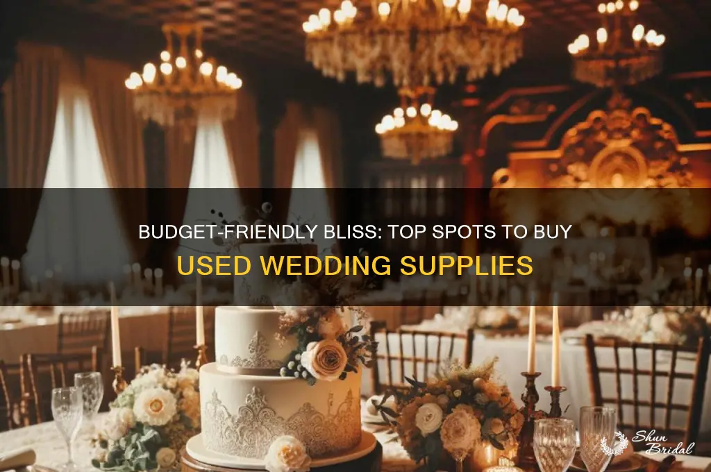 where to buy used wedding supplies