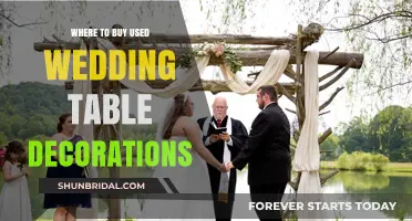 Affordable Elegance: Top Spots to Buy Used Wedding Table Decorations