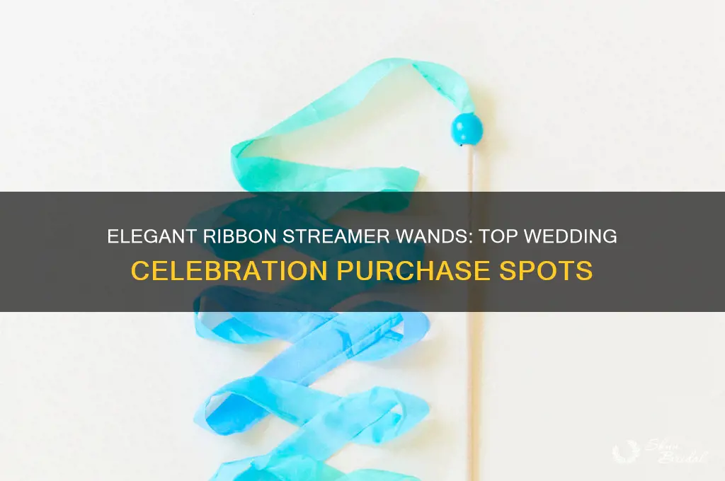 where to buy wands with ribbon streamers for wedding celebrations