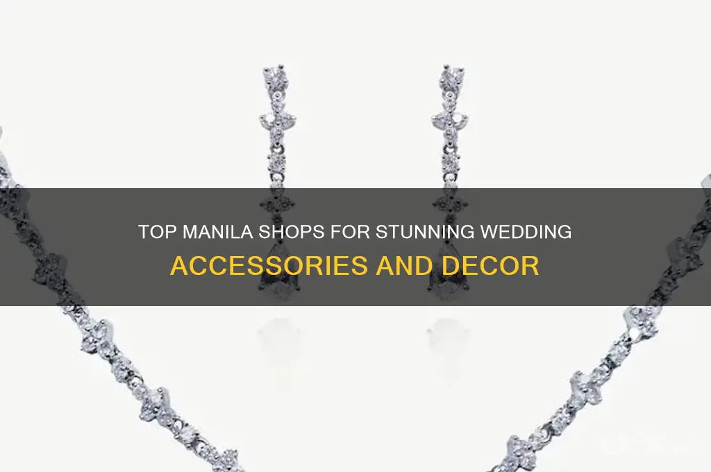 where to buy wedding accessories in manila