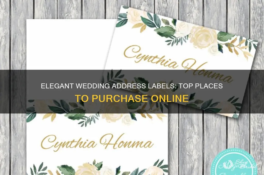 where to buy wedding address labels