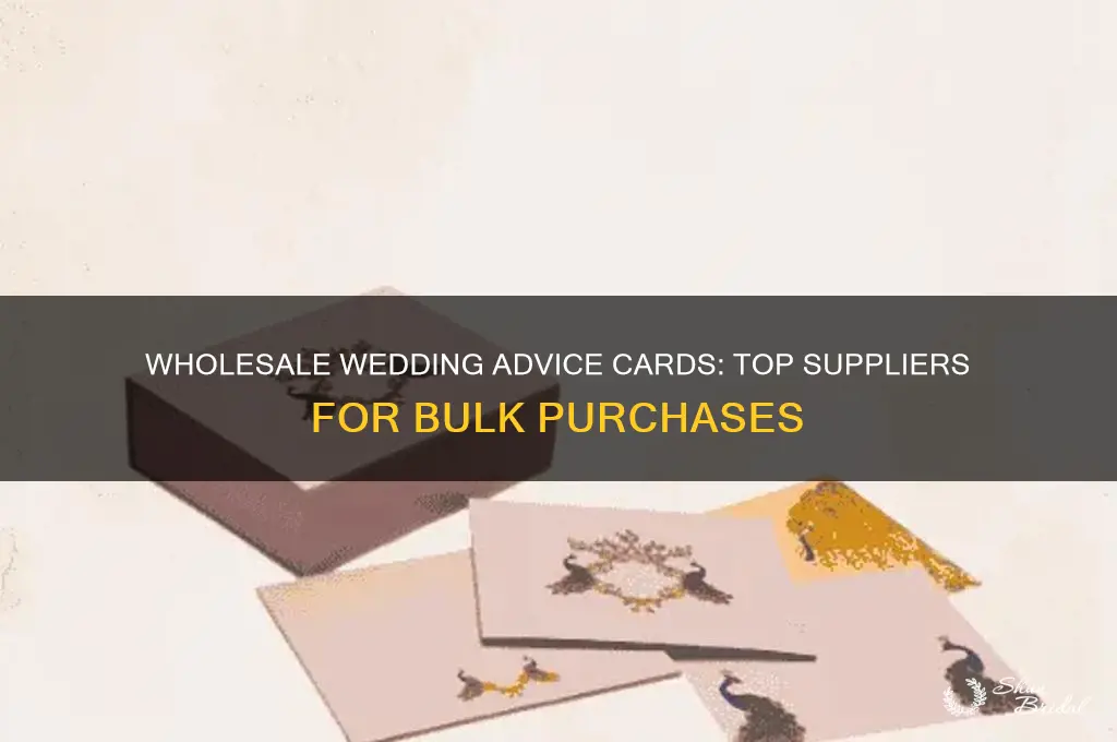 where to buy wedding advice cards wholesale price