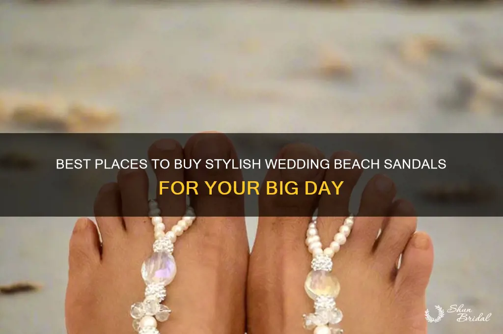 where to buy wedding beach sandals