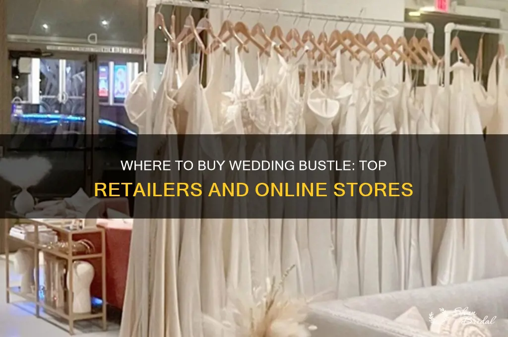 where to buy wedding bustle