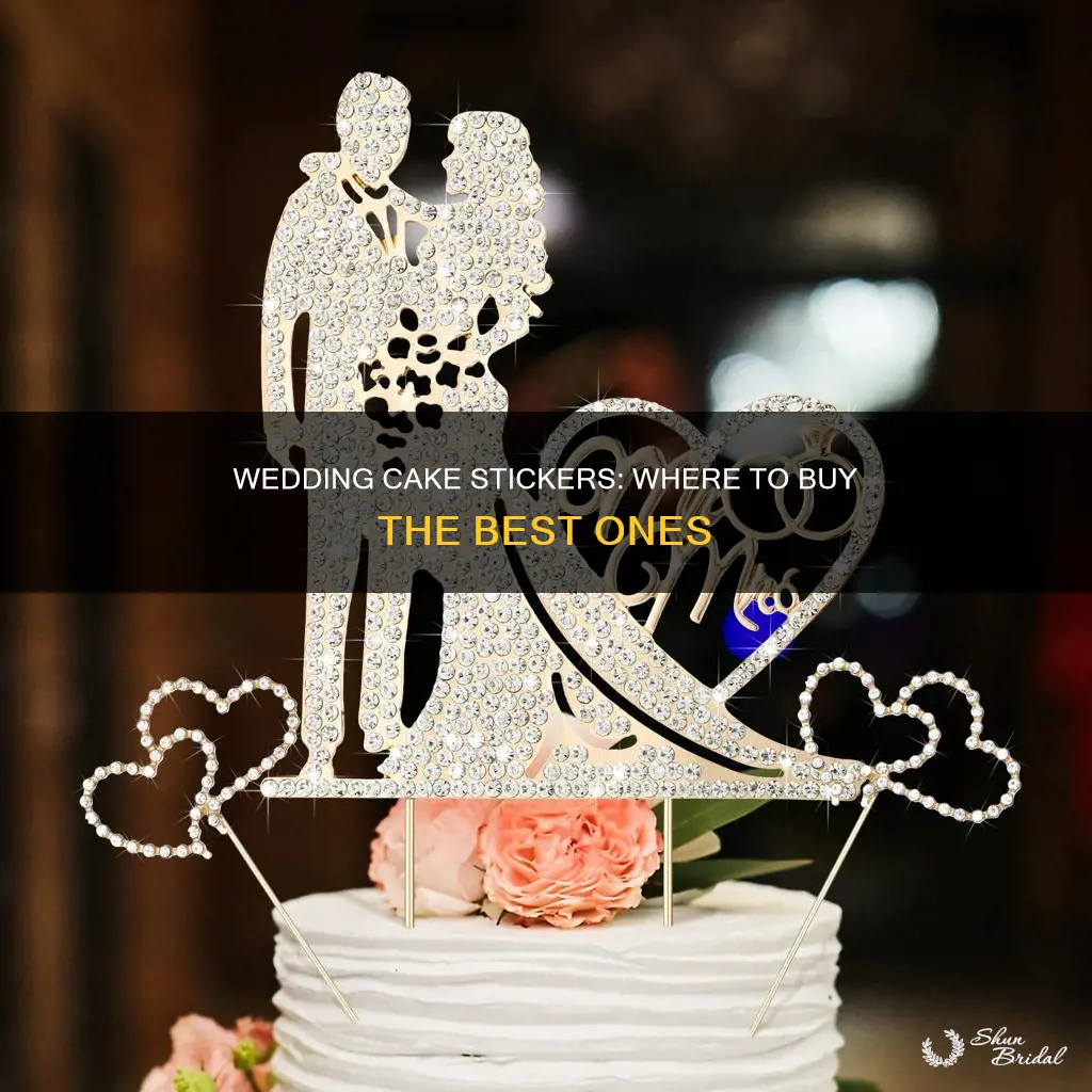 where to buy wedding cake stickers