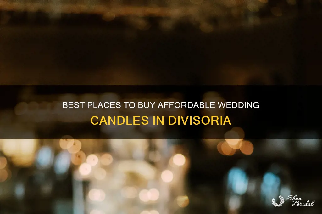 where to buy wedding candles in divisoria