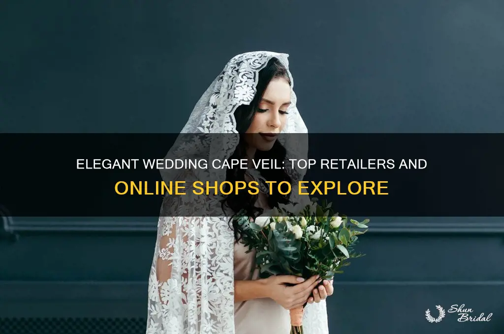 where to buy wedding cape veil