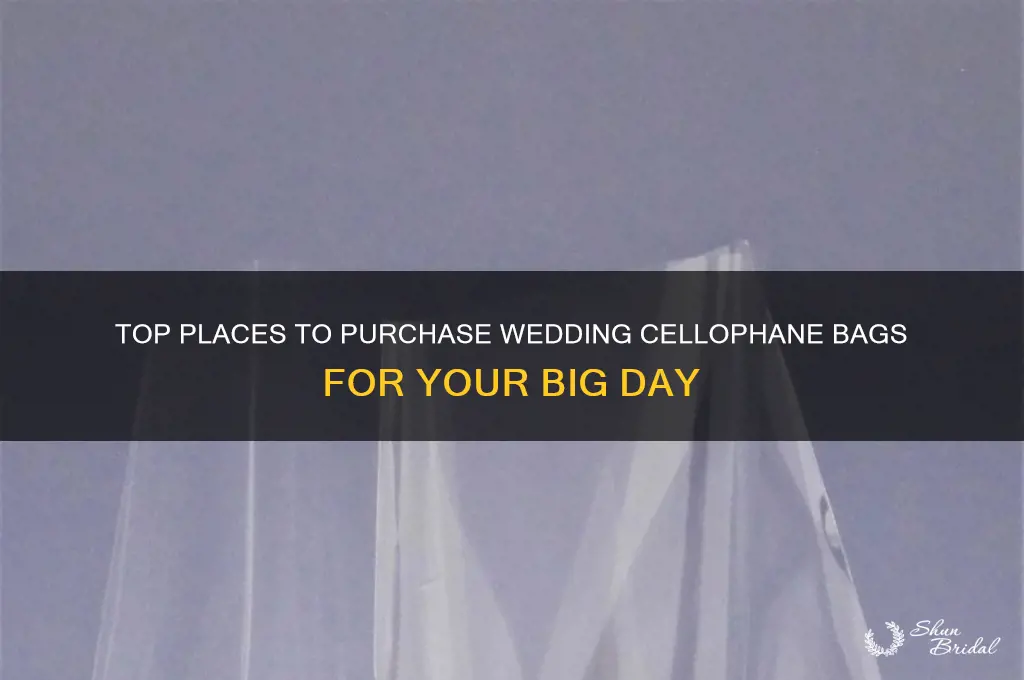 where to buy wedding cellophane bags