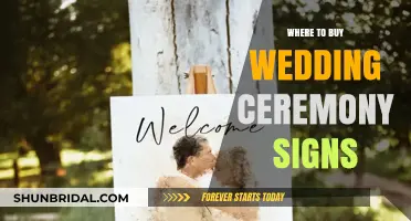 Elegant Wedding Ceremony Signs: Top Places to Purchase Yours