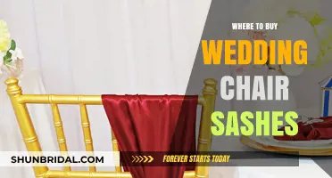 Elegant Wedding Chair Sashes: Top Places to Purchase Online & In-Store
