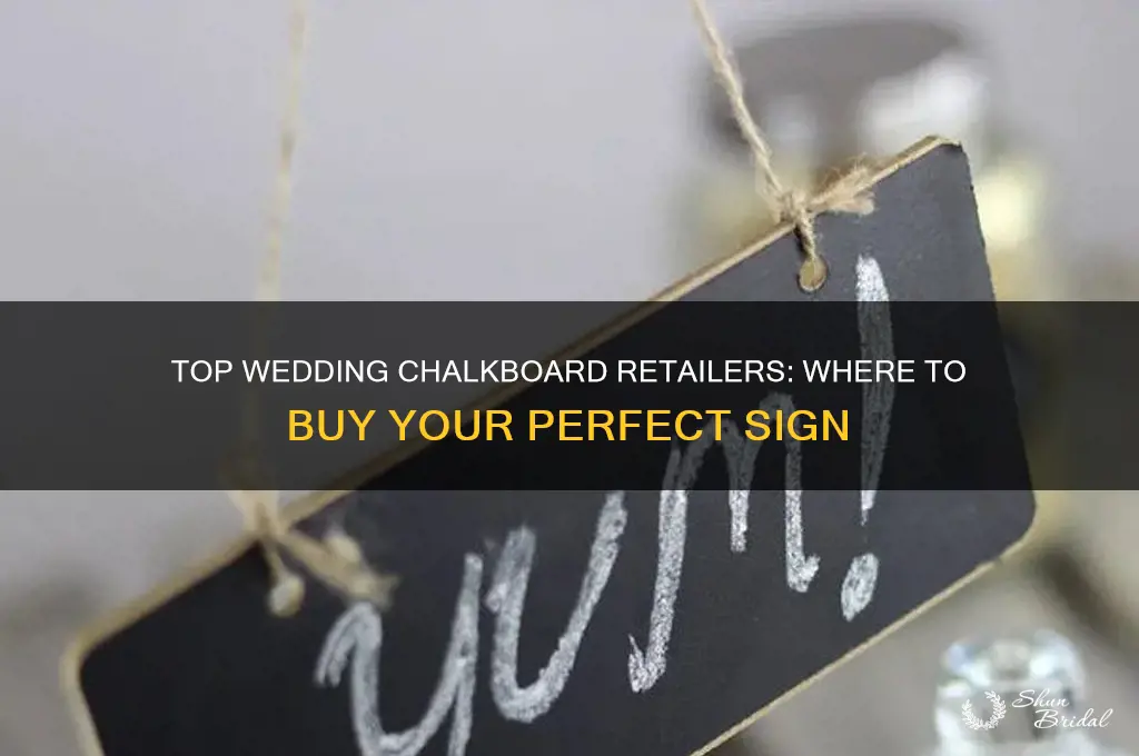 where to buy wedding chalkboards