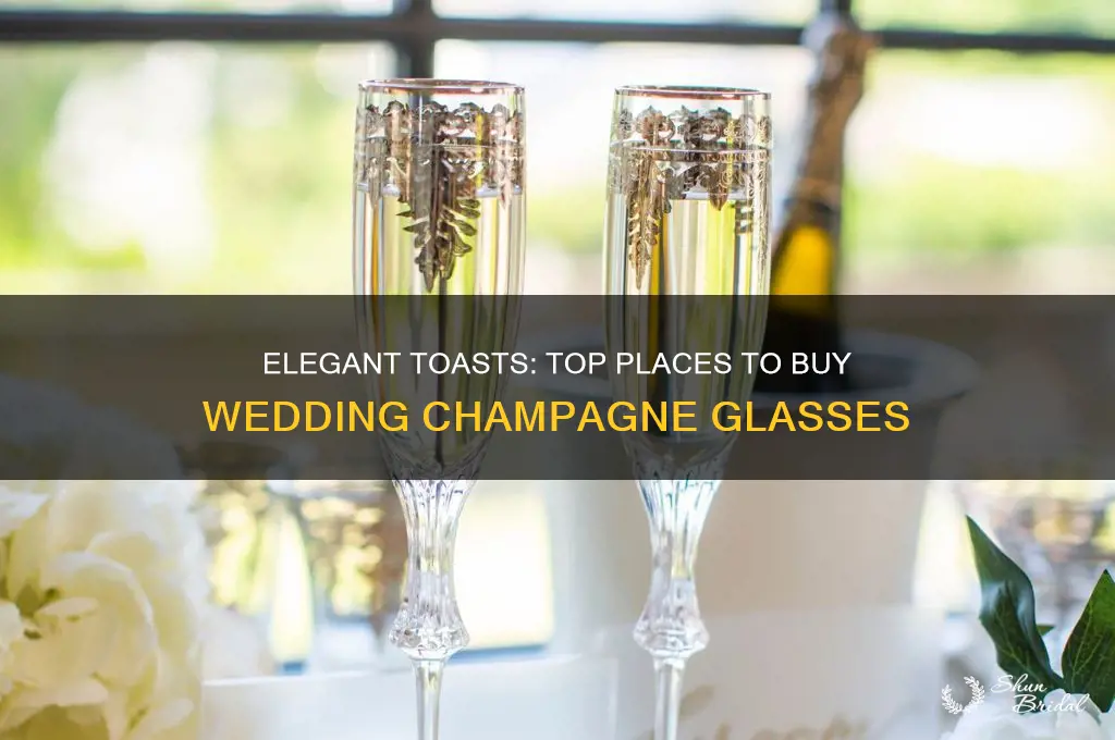 where to buy wedding champagne glasses