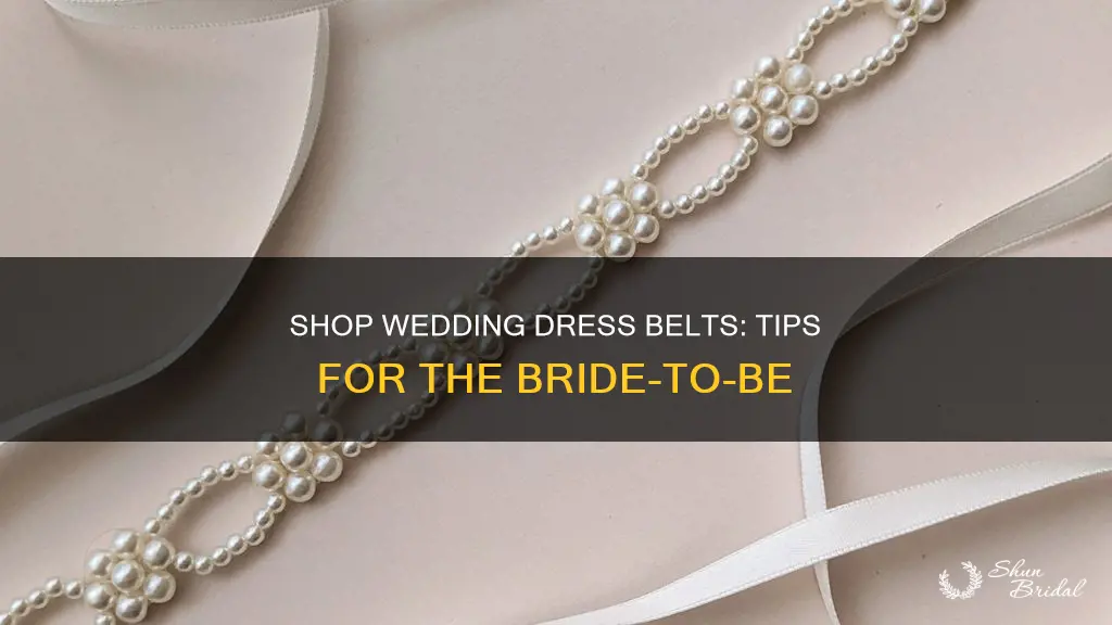 where to buy wedding dress belts