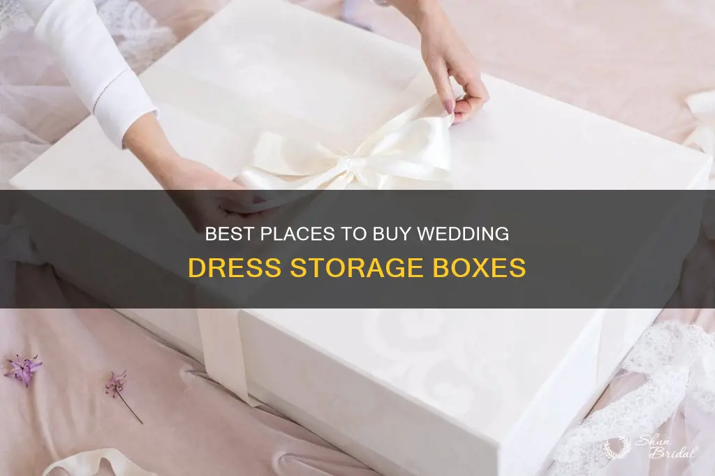 where to buy wedding dress storage box