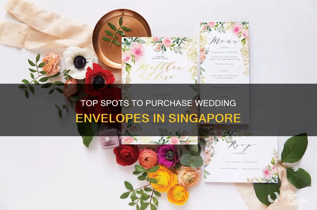 where to buy wedding envelopes in singapore