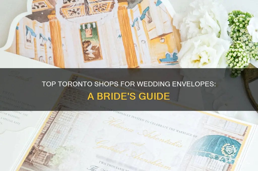 where to buy wedding envelopes in toronto
