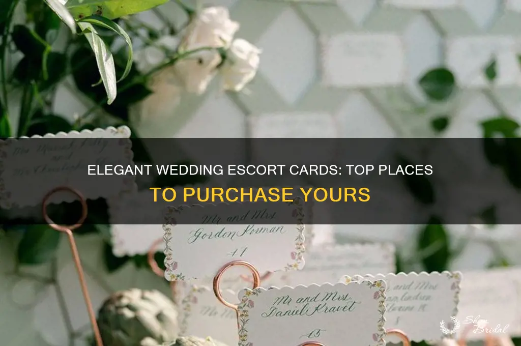 where to buy wedding escort cards