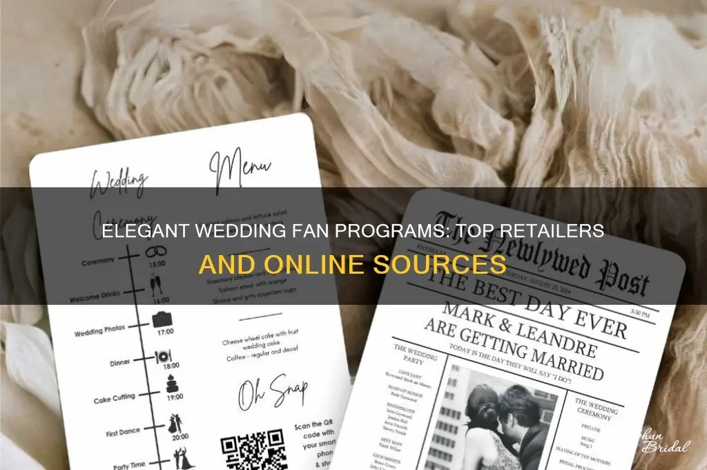 where to buy wedding fan programs