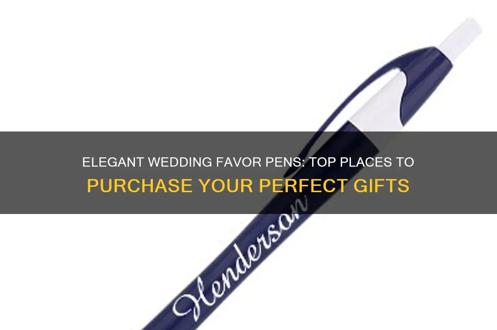 where to buy wedding favor pens