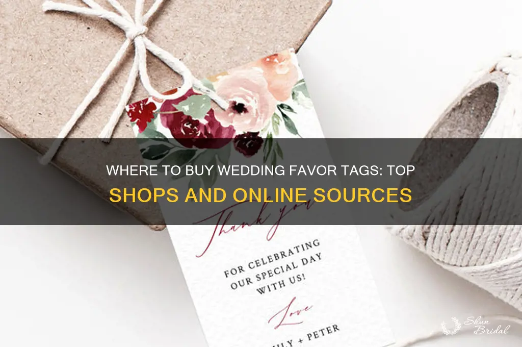where to buy wedding favor tags