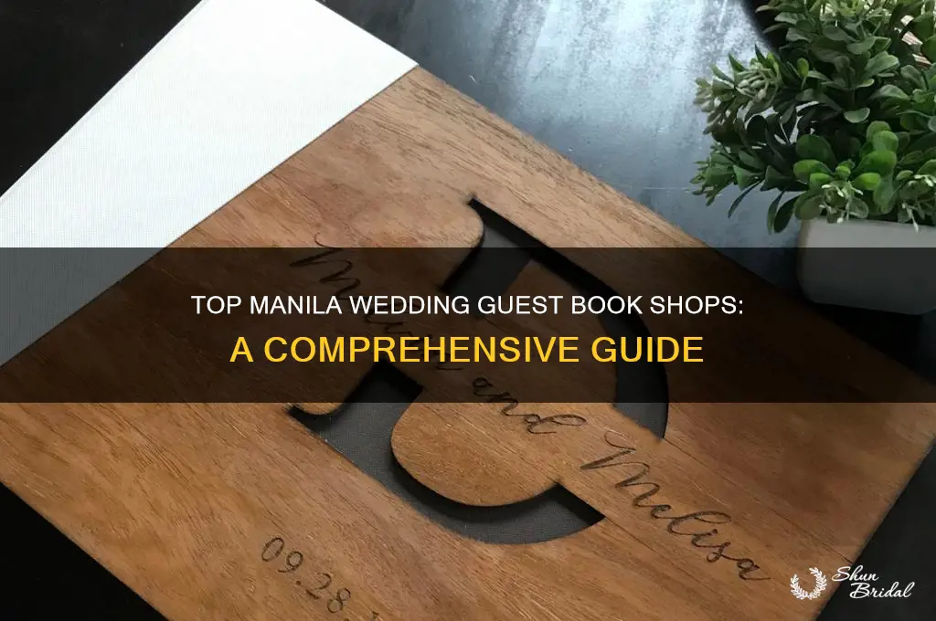 where to buy wedding guest book in manila