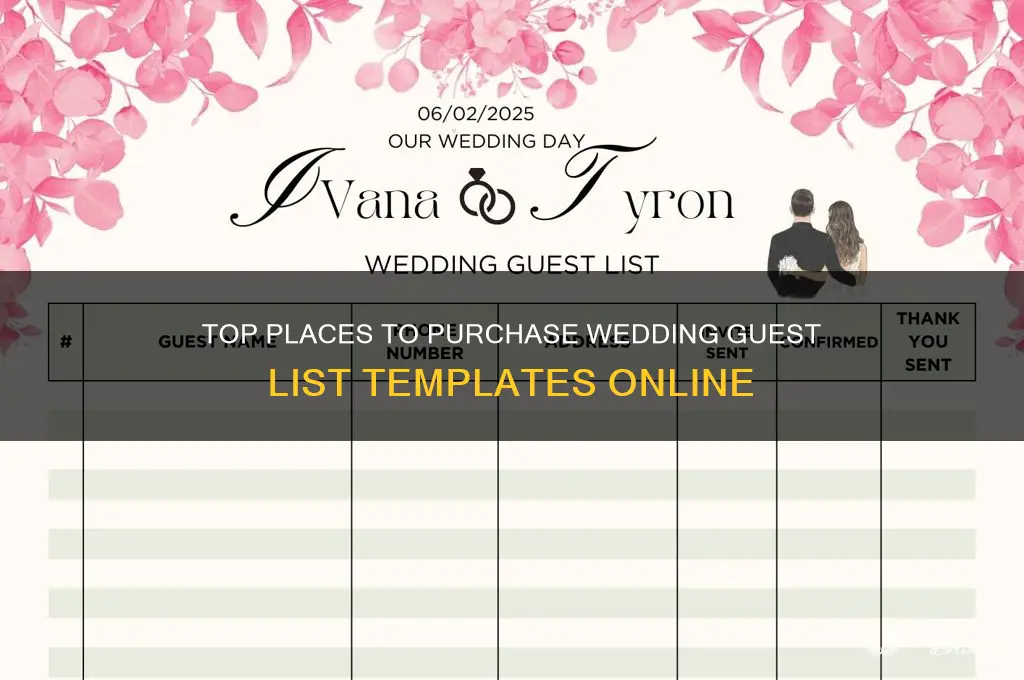 where to buy wedding guest list
