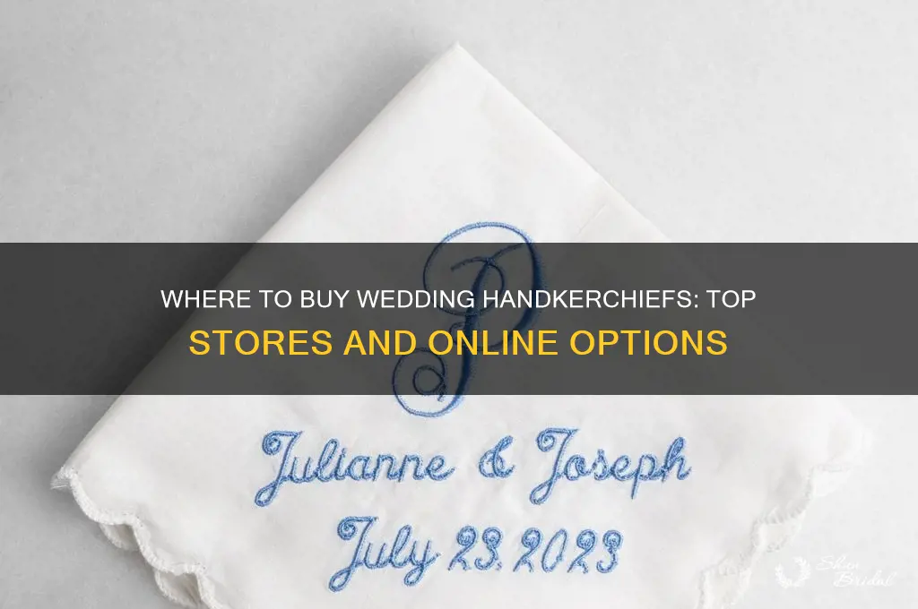 where to buy wedding handkerchiefs