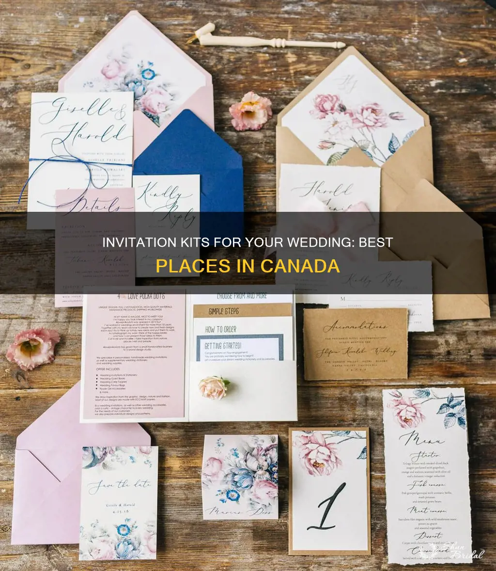 where to buy wedding invitation kits in canada