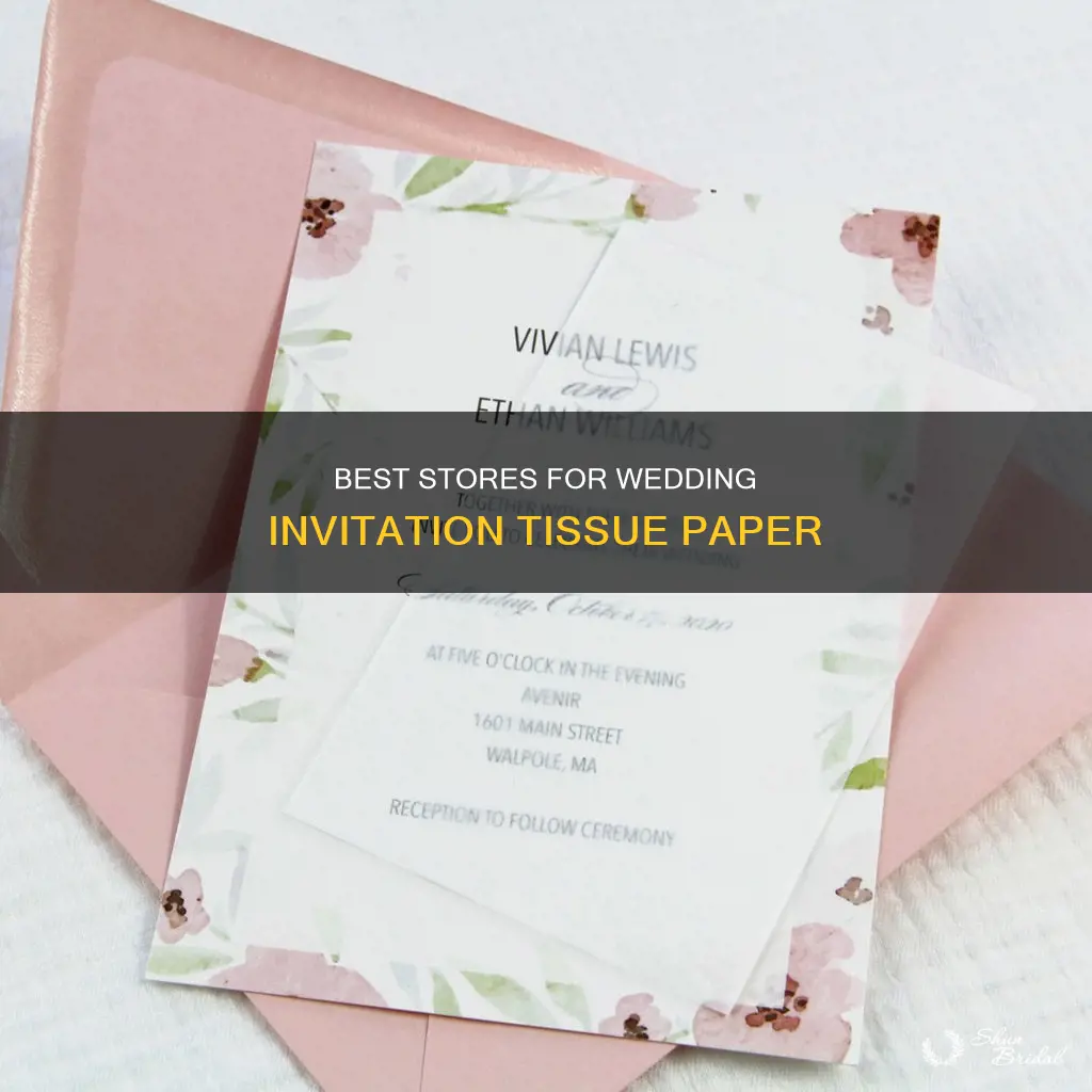 where to buy wedding invitation tissue paper