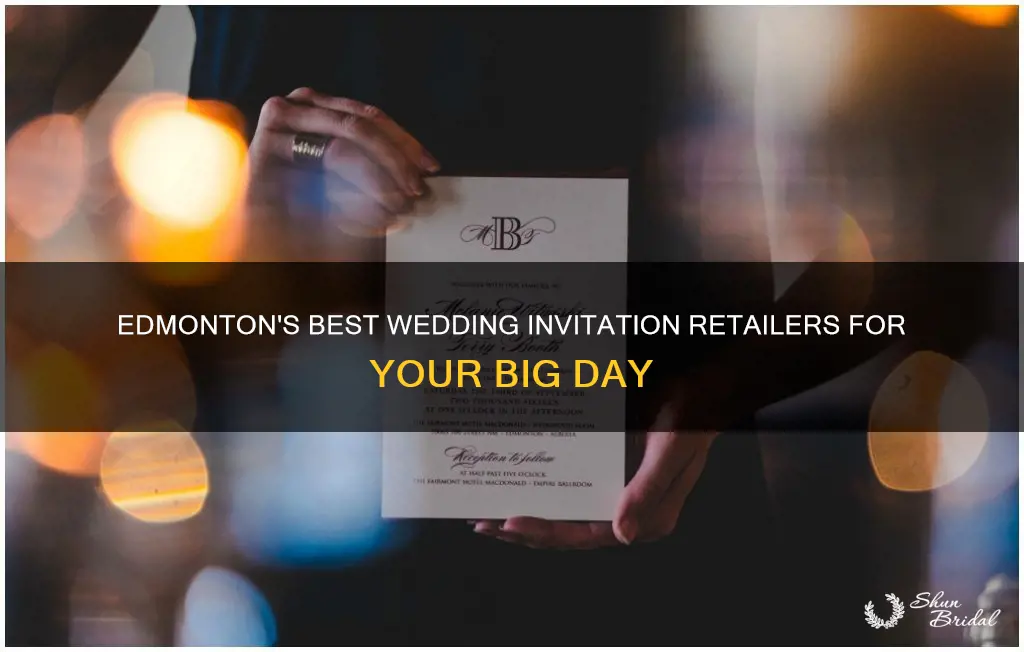 where to buy wedding invitations in edmonton