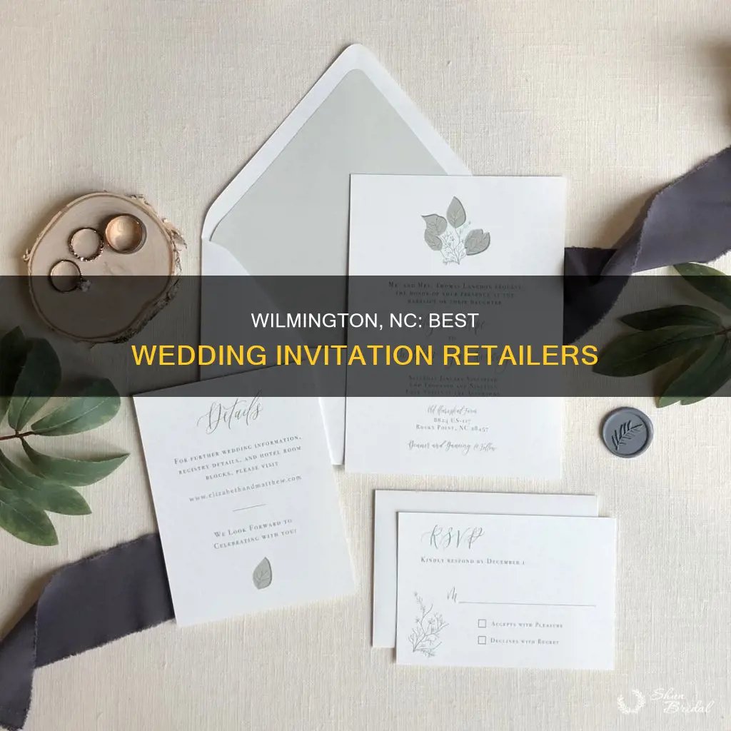 where to buy wedding invitations in wilmington nc