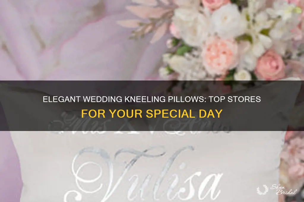 where to buy wedding kneeling pillows