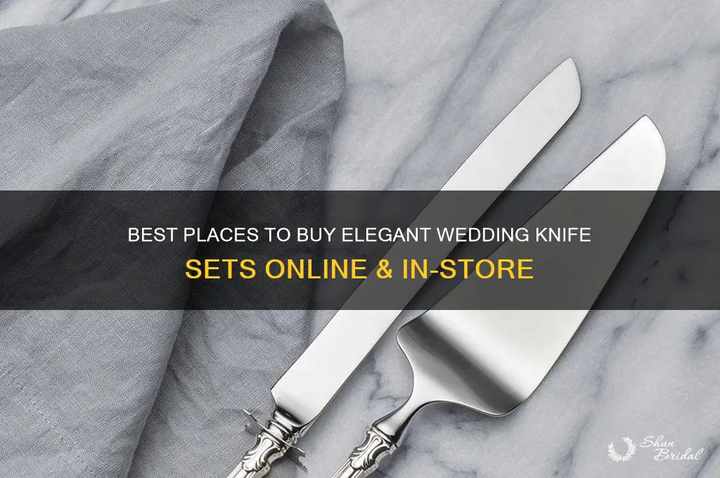 where to buy wedding knife sets