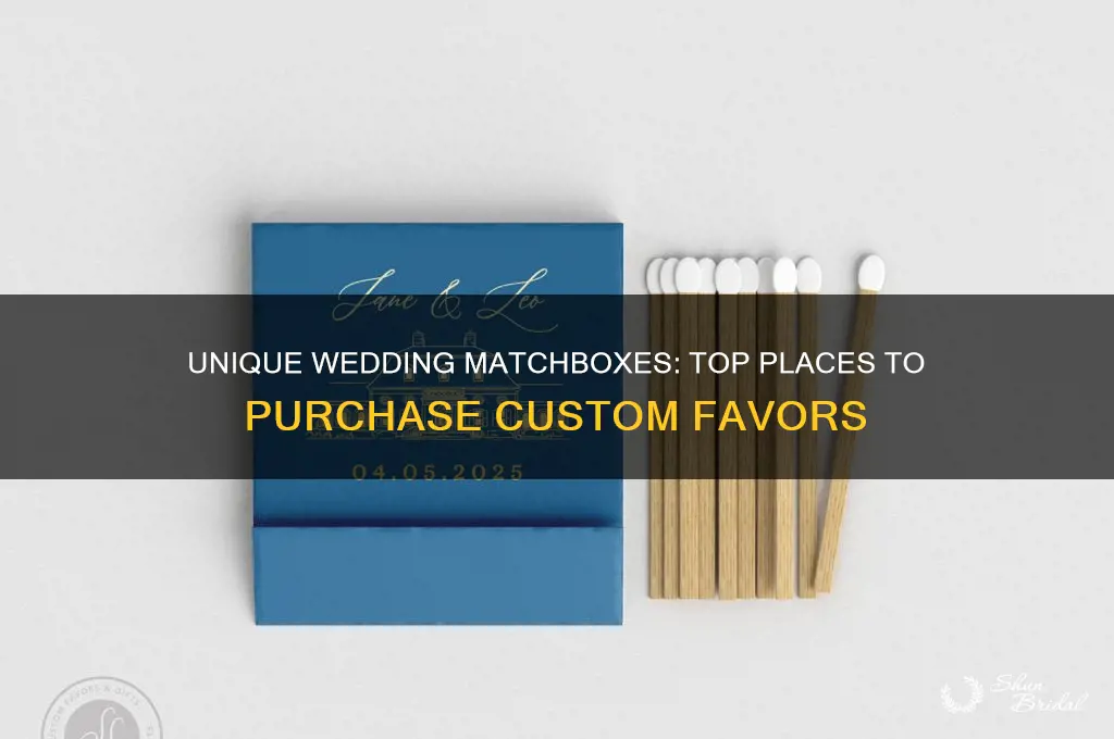 where to buy wedding matchboxes