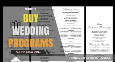 Top Places to Purchase Elegant Wedding Programs for Your Big Day