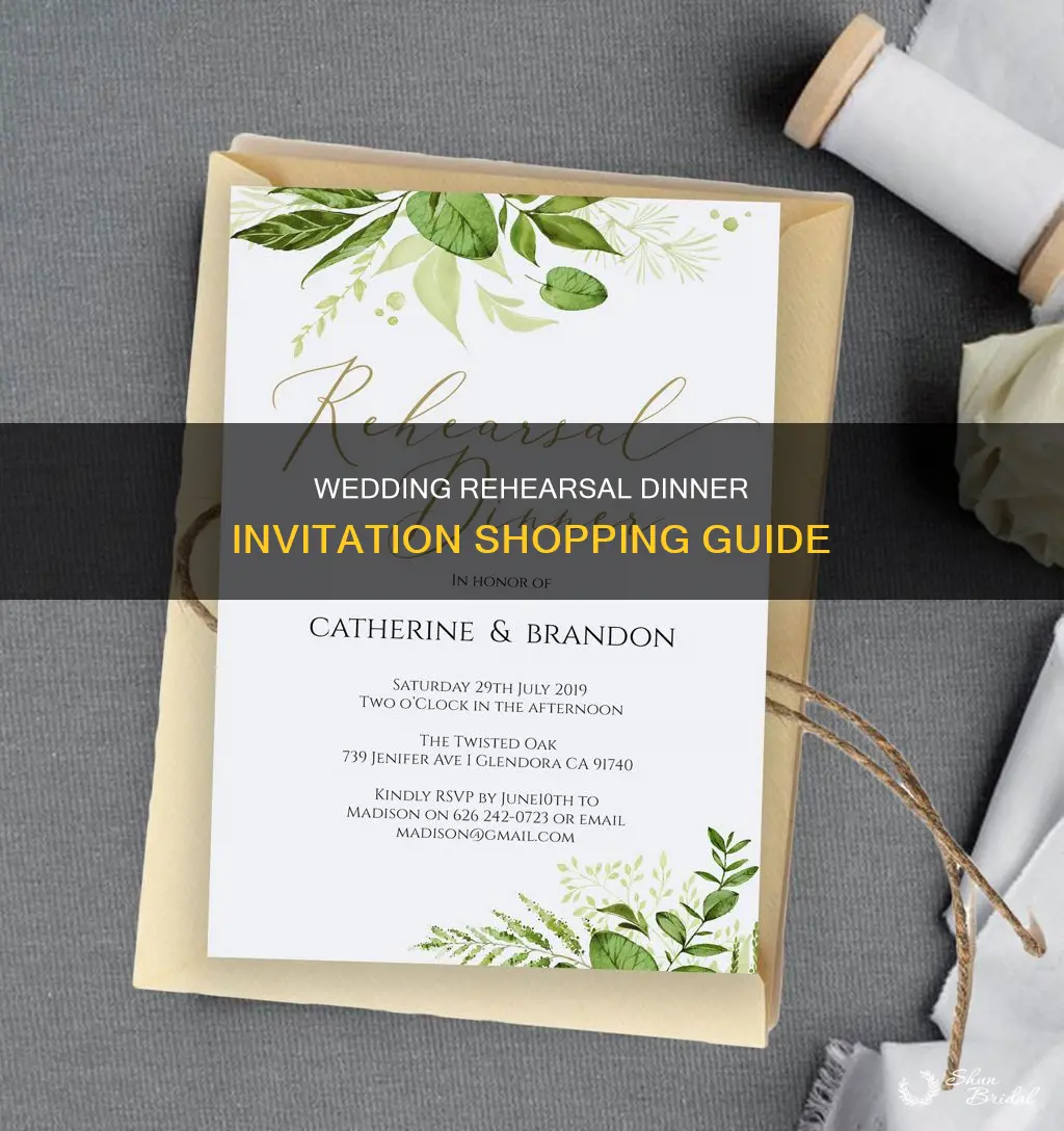 where to buy wedding rehearsal dinner invitations