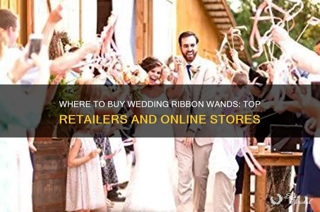 where to buy wedding ribbon wands