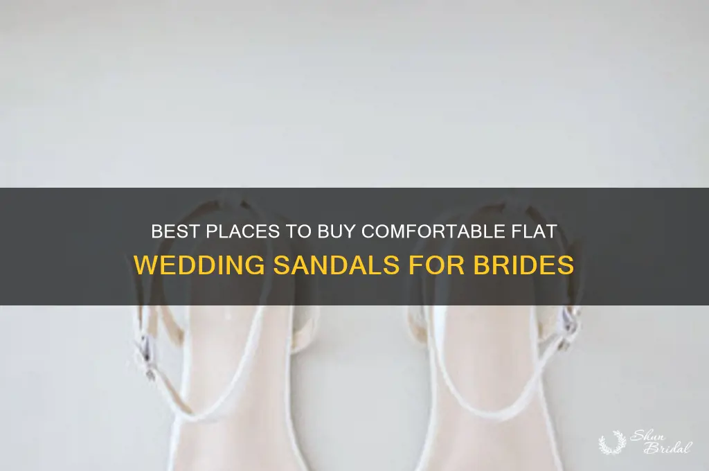 where to buy wedding sandals flat