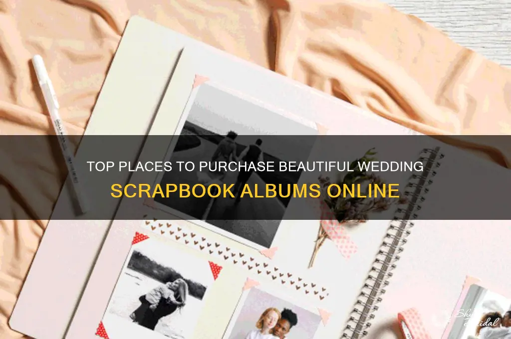 where to buy wedding scrapbook albums