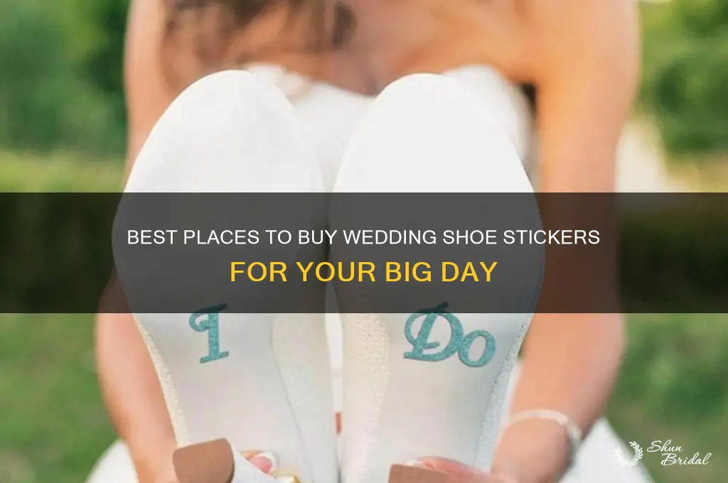 where to buy wedding shoe stickers
