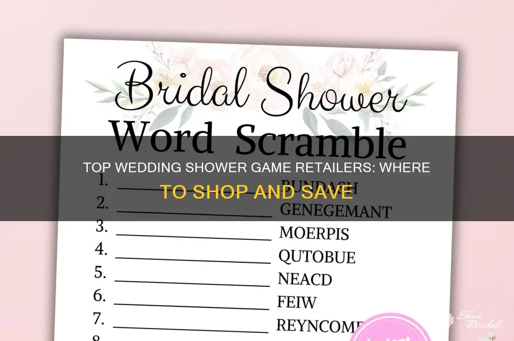 where to buy wedding shower games