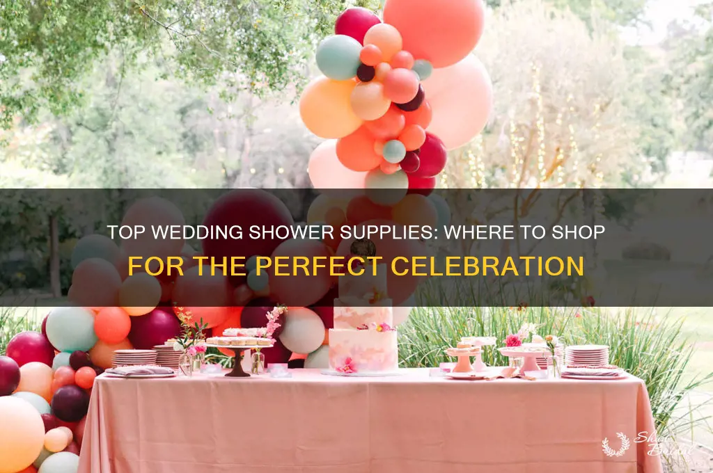 where to buy wedding shower supplies