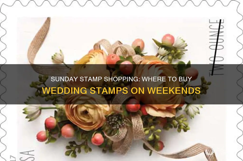 where to buy wedding stamps on sunday